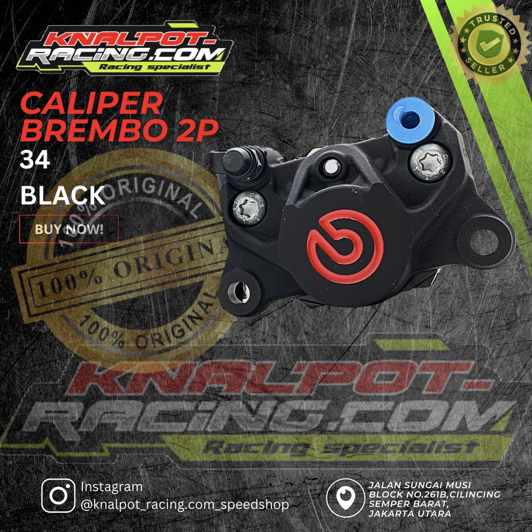 CALIPER KALIPER BREMBO 2P 34 BLACK HITAM BREMBO